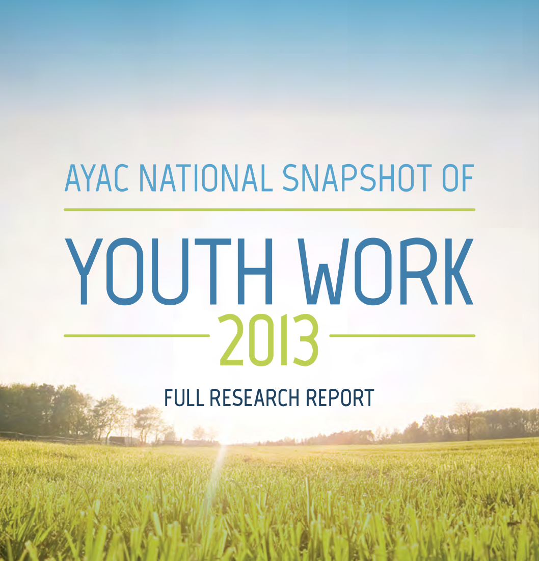 Youth Work Snapshot 2013