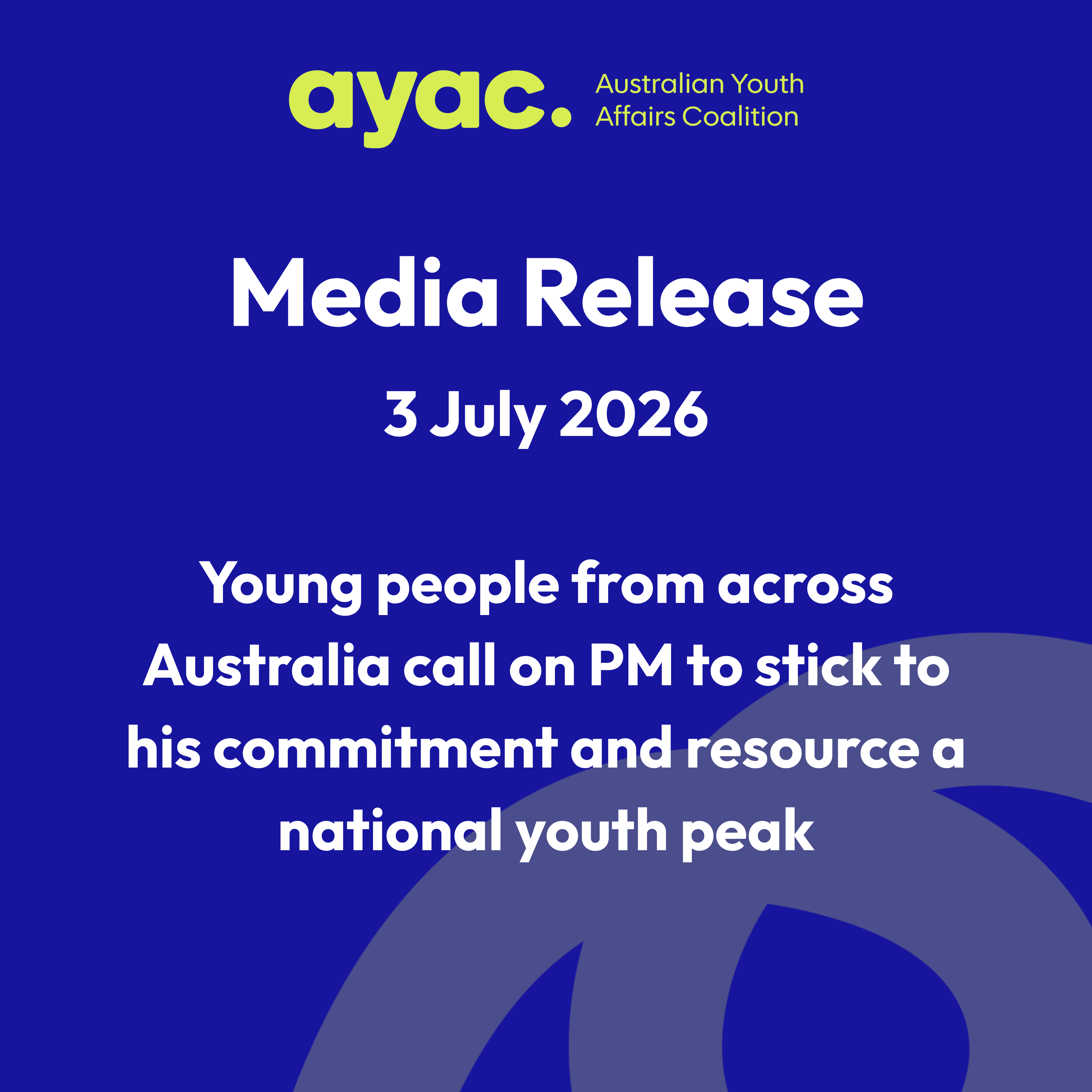 Media Release July 3
